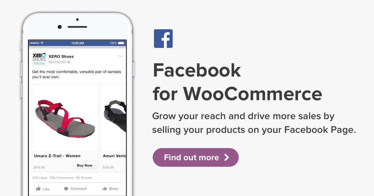 Facebook for WooCommerce Banner