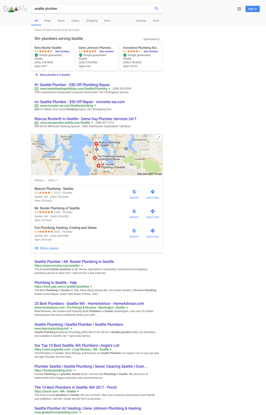 Search Engine Results Page