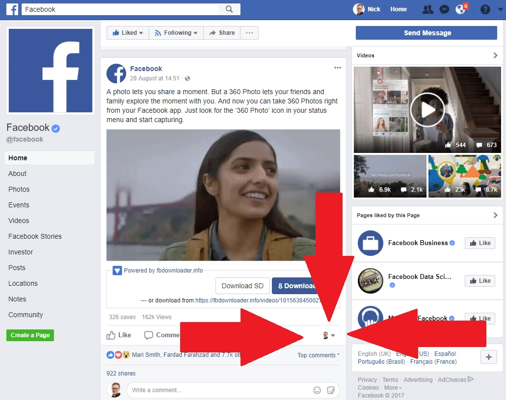 Facebook How to Use as Page