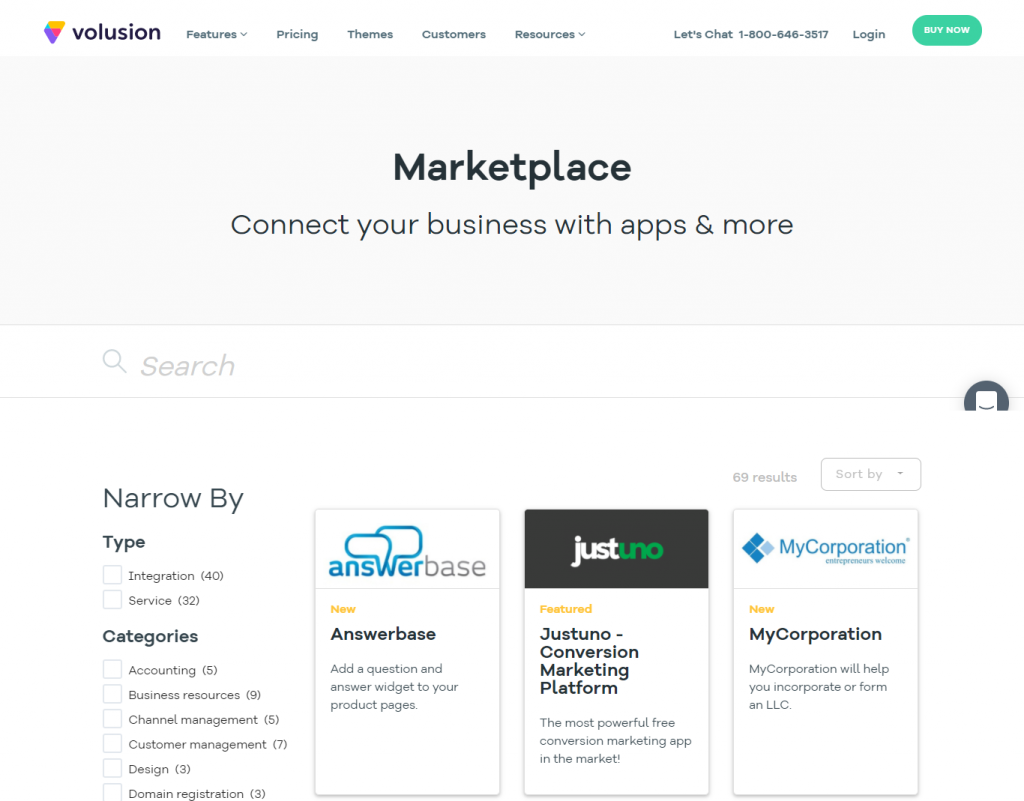 The Volusion Marketplace