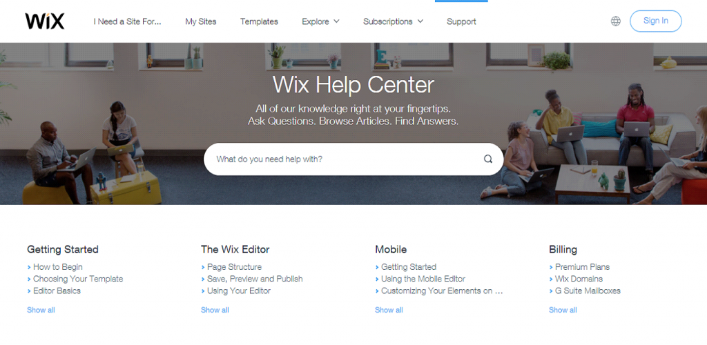 Wix Customer Support