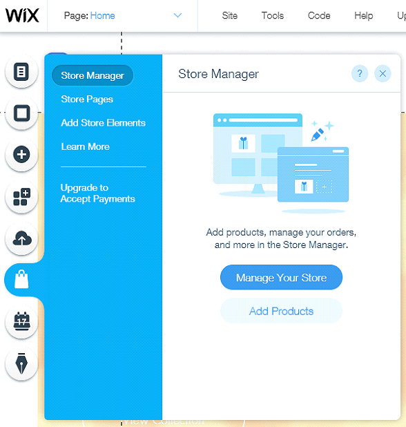 wix ecommerce dashboard