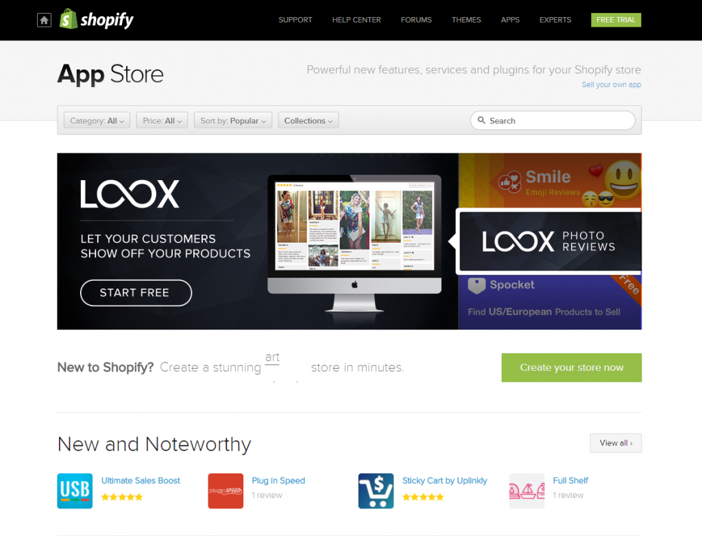 shopify vs squarespace on shopify app store