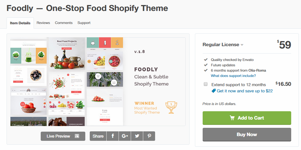 foodly shopify theme