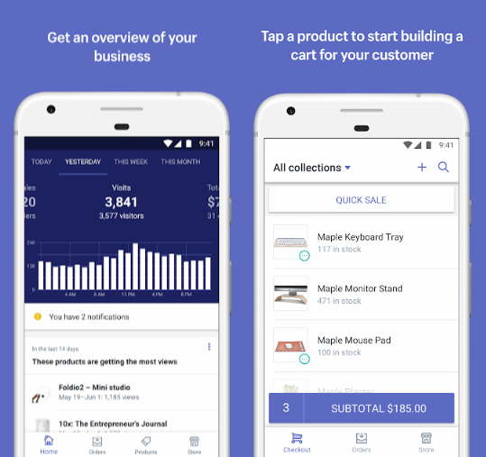 shopify mobile apps