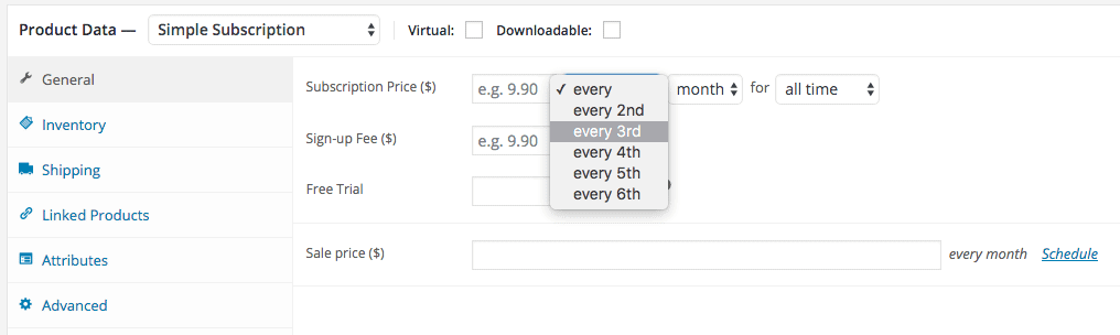 woocommerce subscriptions 