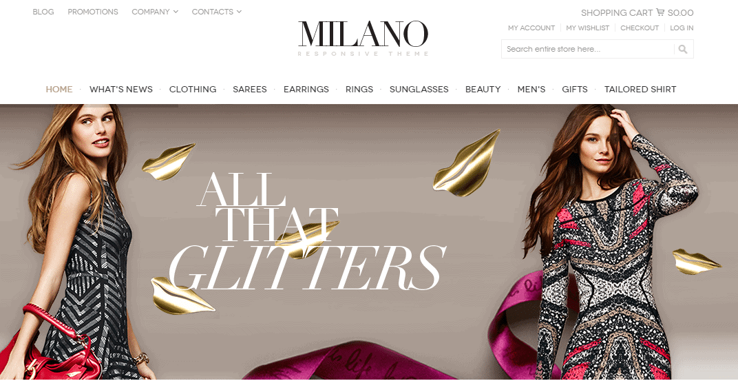 milano magento theme