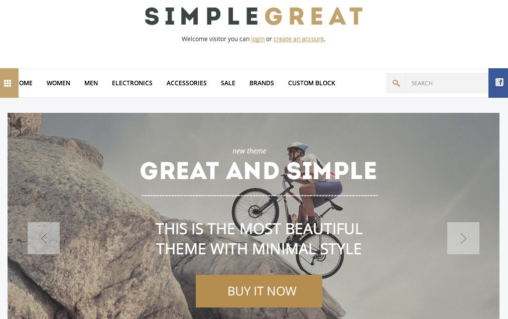 simplegreat magento theme